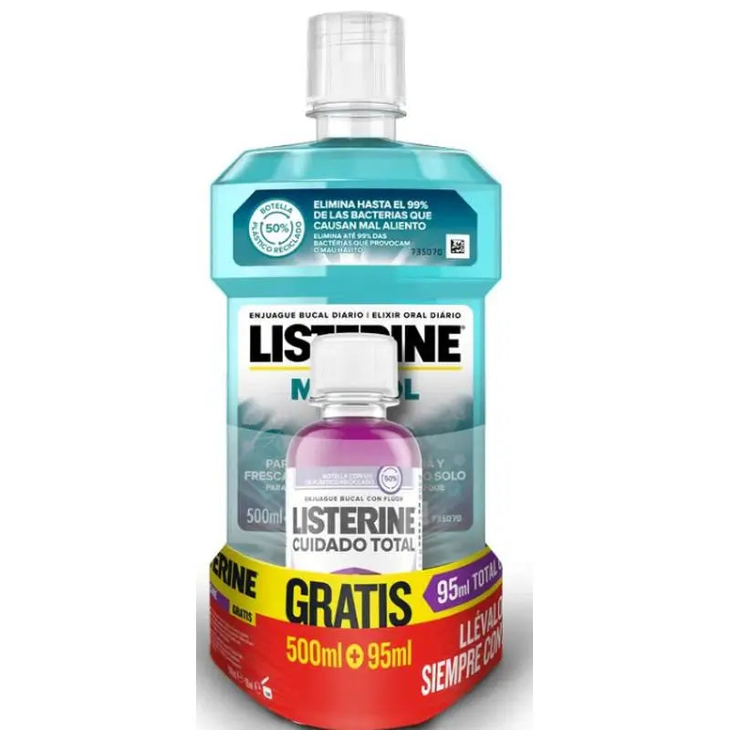 Listerine Mentol Suave 500Ml + Ct 95Ml