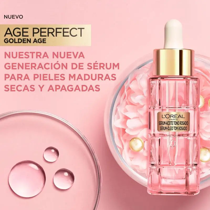 L'Oréal Paris Golden Age Perfect Sérum Rosado Antiedad.