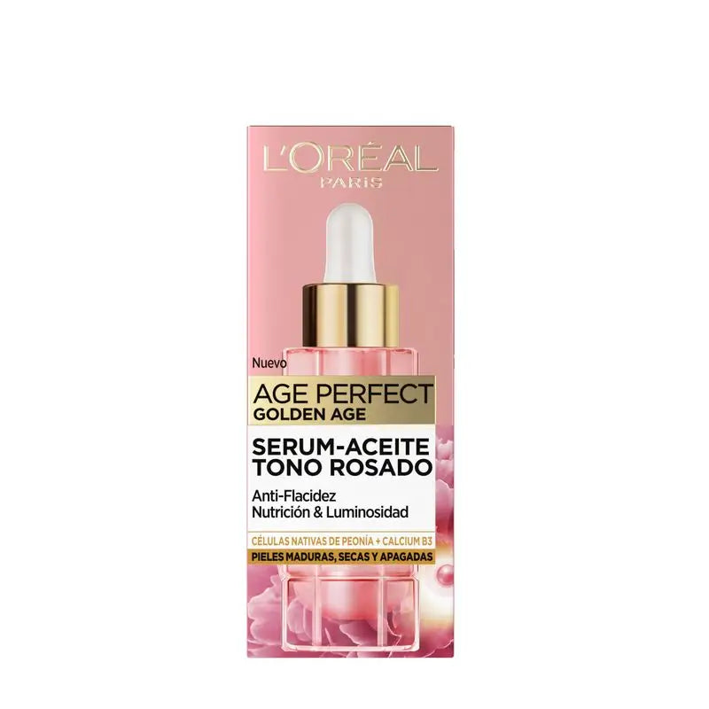 L'Oréal Paris Golden Age Perfect Sérum Rosado Antiedad.