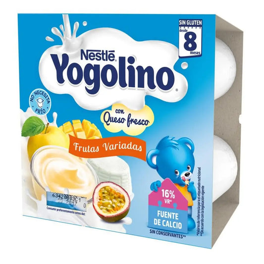 Nestlé Yogolino Frutas Variadas con Queso Fresco 4X100 gr