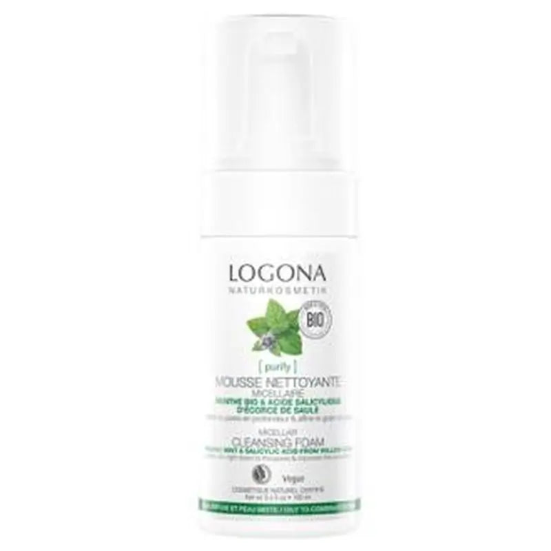 Logona Espuma Limp. Micelar Menta-Acido Silicilico 100Ml.