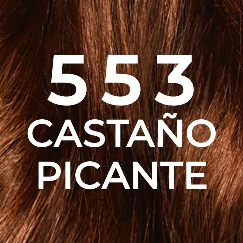 L'Oréal Paris Casting Natural Gloss Baño De Color Y Brillo Tono 553 Castaño Picante 90% Origen Natural.