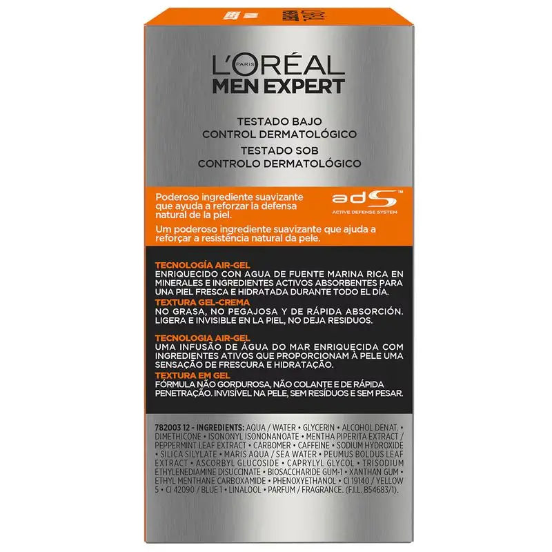 L'Oréal Paris Men Expert Hydra Energetic Crema Hidratante Anti-Brillo Para Hombres 50 Ml