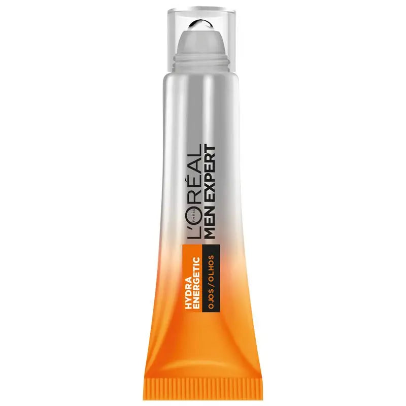 L'Oréal Paris Men Expert Hydra Energetic Roll-On Ojos Efecto Hielo Anti-Bolsas Y Anti-Ojeras Para Hombres - 10 Ml