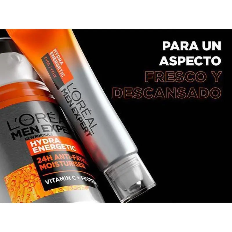 L'Oréal Paris Men Expert Hydra Energetic Xl Crema: Hidratante Anti-Fatiga Para Hombres, Energizante, 50Ml