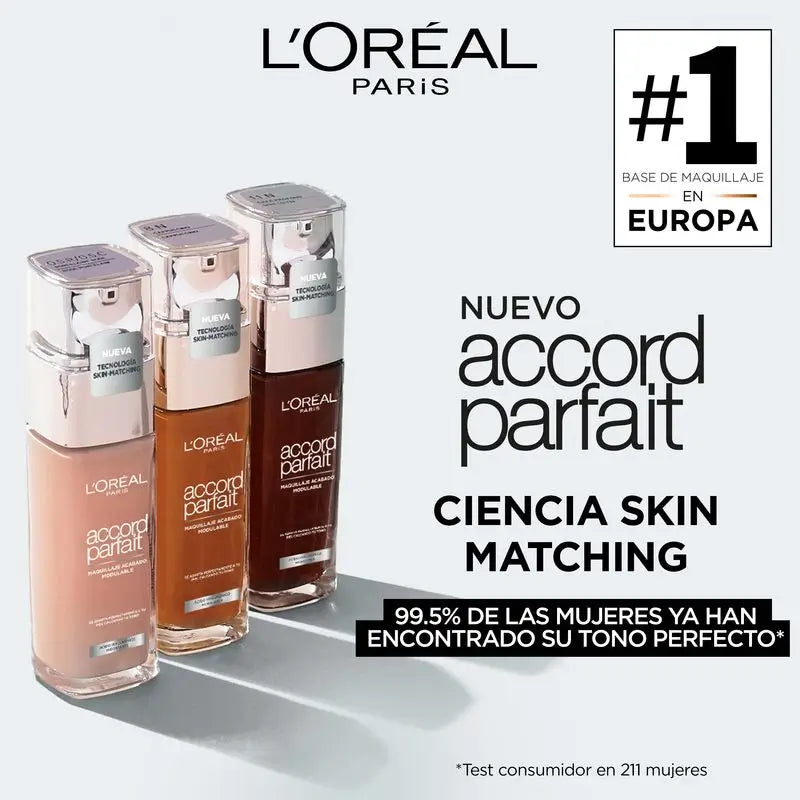 L'Oréal Paris Accord Parfait Base De Maquillaje Con Ácido Hialurónico 1.N