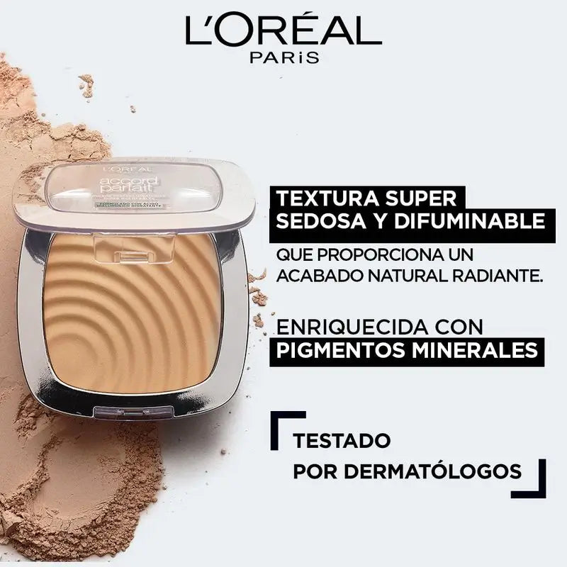 L'Oréal Paris Accord Parfait Base De Maquillaje En Polvo Hidratante 3.R