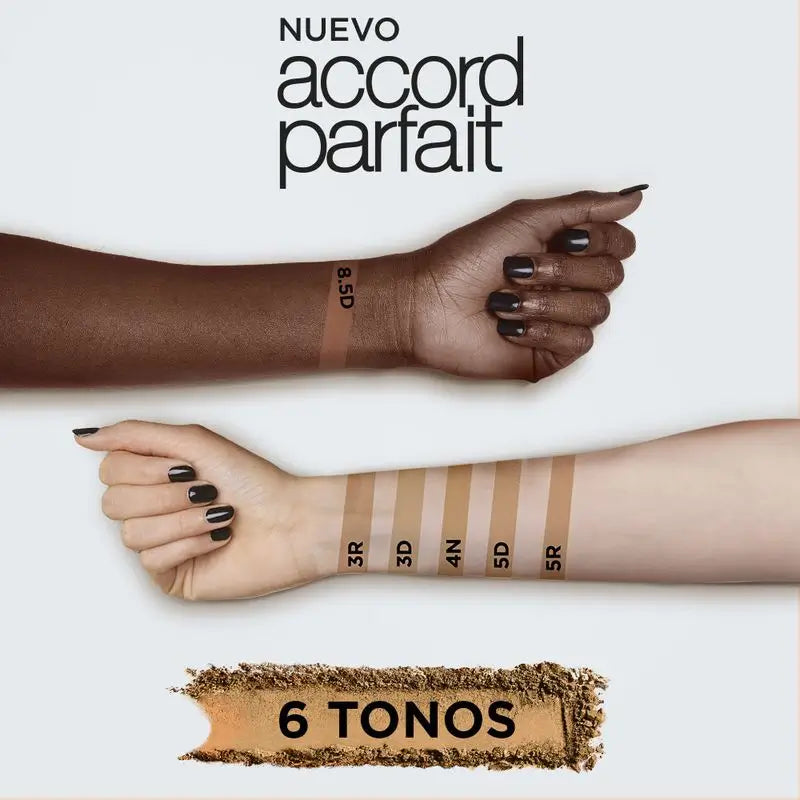 L'Oréal Paris Accord Parfait Base De Maquillaje En Polvo Hidratante 5.D