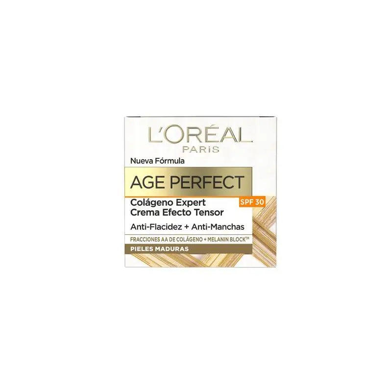 L'Oréal Paris Age Perfect Crema Spf 30 Antiflacidez Y Antimanchas, Pieles Maduras, 50 Ml