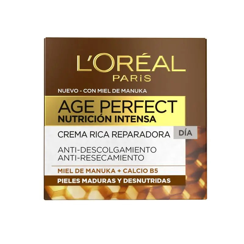 L'Oréal Paris Age Perfect Nutrición Intensa Crema Rica Reparadora Día Pieles Maduras Y Desnutridas 50Ml