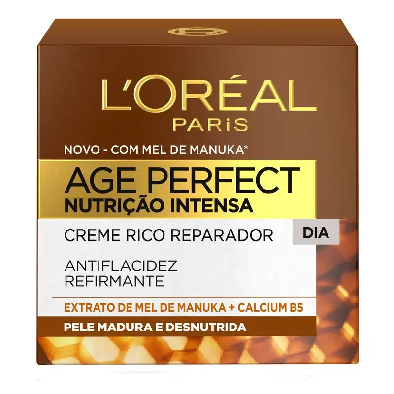 L'Oréal Paris Age Perfect Nutrición Intensa Crema Rica Reparadora Día Pieles Maduras Y Desnutridas 50Ml