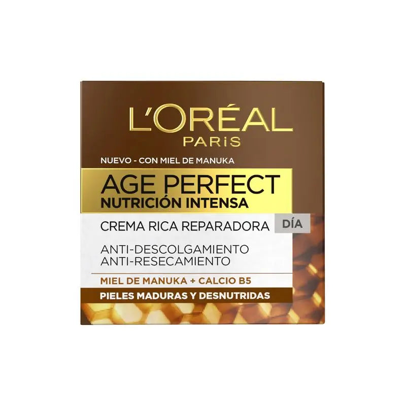 L'Oréal Paris Age Perfect Nutrición Intensa Crema Rica Reparadora Día Pieles Maduras Y Desnutridas 50Ml