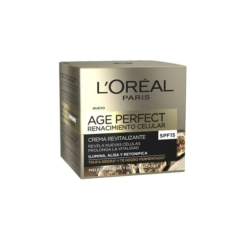 L'Oréal Paris Age Perfect Renacimiento Celular Crema De Día Con Protección Solar Spf15 Revitalizante 50Ml