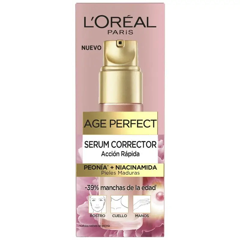 L'Oréal Paris Age Perfect Serum Corrector Acción Rápida Anti-Manchas Para Pieles Maduras