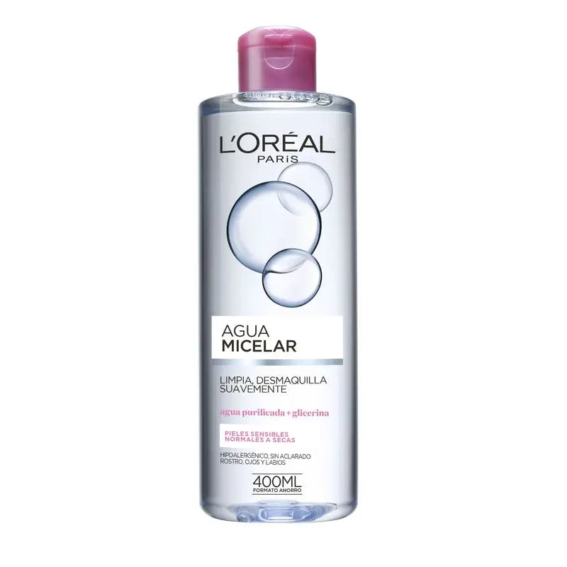 L'Oréal Paris Agua Micelar Pieles Normales A Secas 400Ml