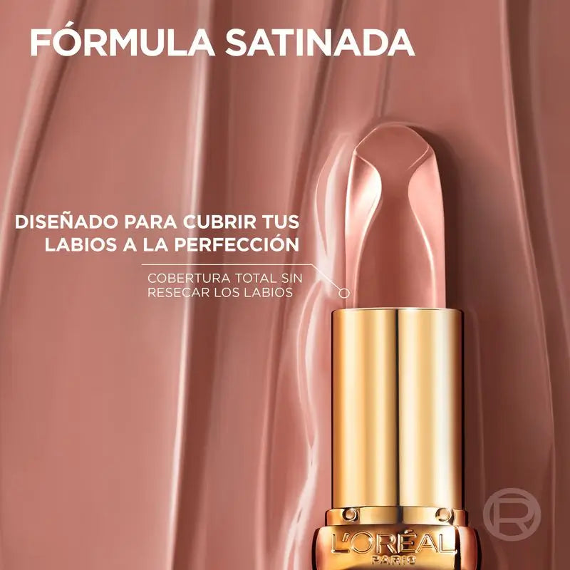 L'Oréal Paris Barra De Labios Color Riche Nudes Of Worth Satinado Tono 505 Nude Resilient