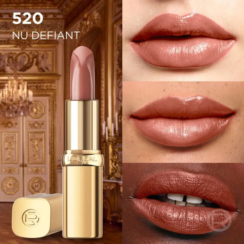 L'Oréal Paris Barra De Labios Color Riche Nudes Of Worth Satinado Tono 520 Nude Defiant