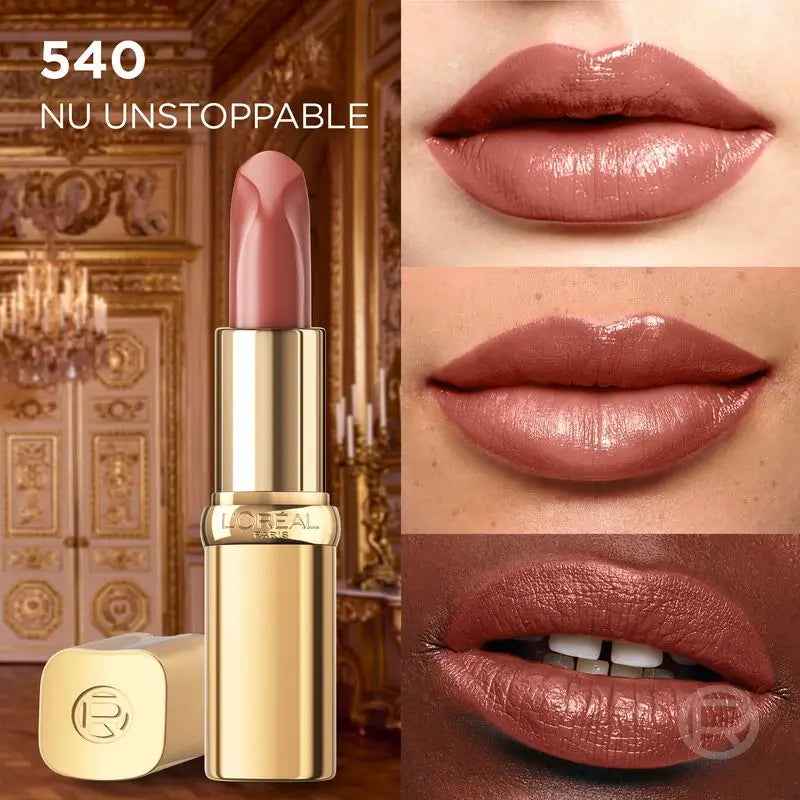 L'Oréal Paris Barra De Labios Color Riche Nudes Of Worth Satinado Tono 540 Nude Unstoppable