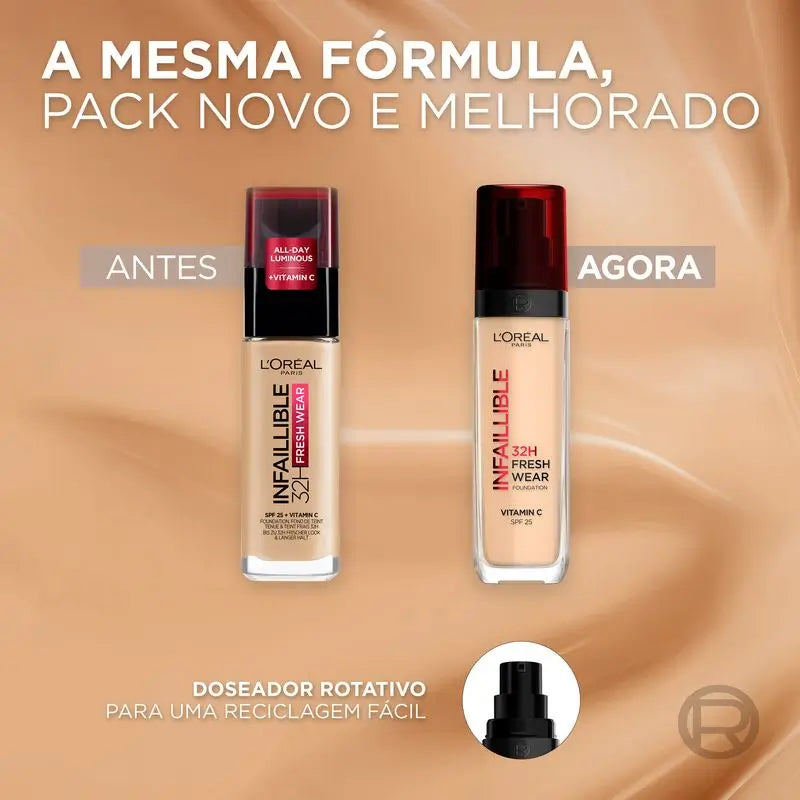 L'Oréal Paris Base De Maquillaje Infaillible 32H Freshwear 30Ml Tono 015