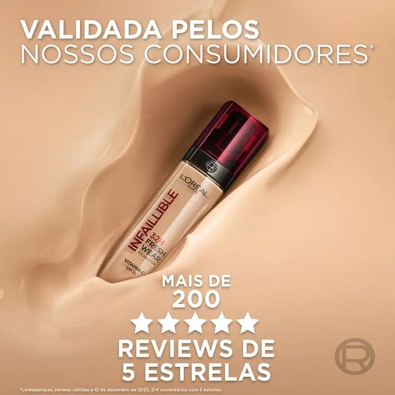 L'Oréal Paris Base De Maquillaje Infaillible 32H Freshwear 30Ml Tono 015