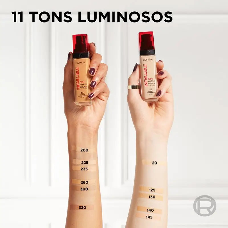 L'Oréal Paris Base De Maquillaje Infaillible 32H Freshwear 30Ml Tono 100