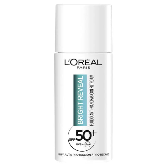 L'Oréal Paris Bright Reveal Fluido Hidratante Anti-Manchas Con Filtro Uv Spf50+ Y Niacinamida