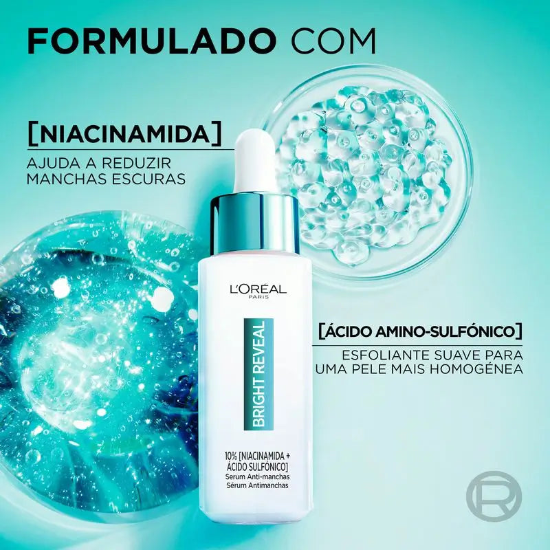 L'Oréal Paris Bright Reveal Serum Niacinamida Anti-Manchas