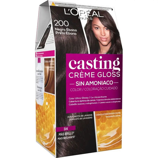 L'Oréal Paris Casting Creme Gloss Baño De Color 200 Negro Ébano