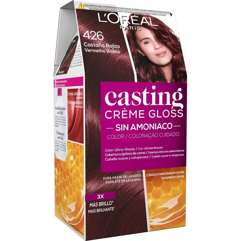 L'Oréal Paris Casting Creme Gloss Baño De Color 426 Castaño Rojizo