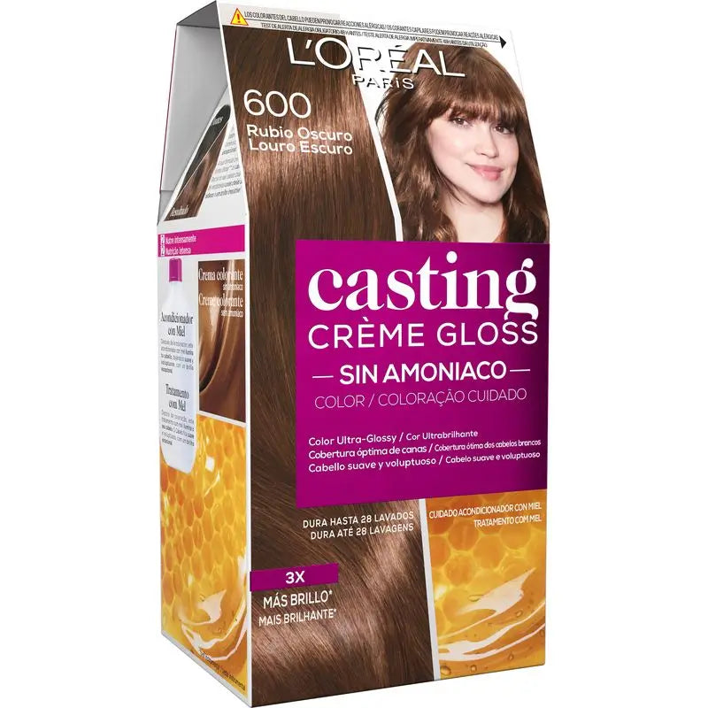 L'Oréal Paris Casting Creme Gloss Baño De Color 600 Rubio Oscuro