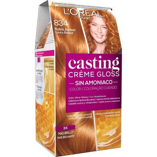 L'Oréal Paris Casting Creme Gloss Baño De Color 834 Rubio Ámbar