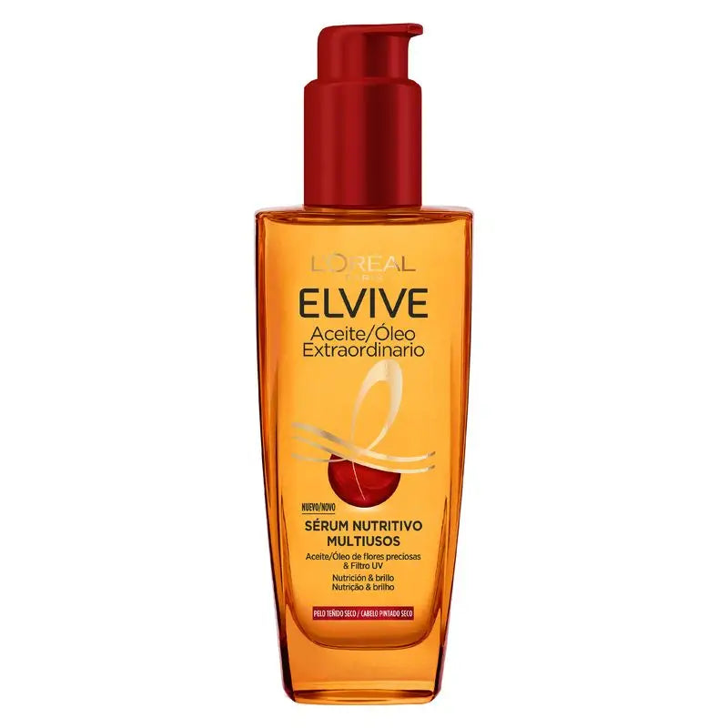 L'Oréal Paris Elvive Aceite Extraordinario Color Vive, Tratamiento Uso Universal Para Pelo Teñido 100Ml