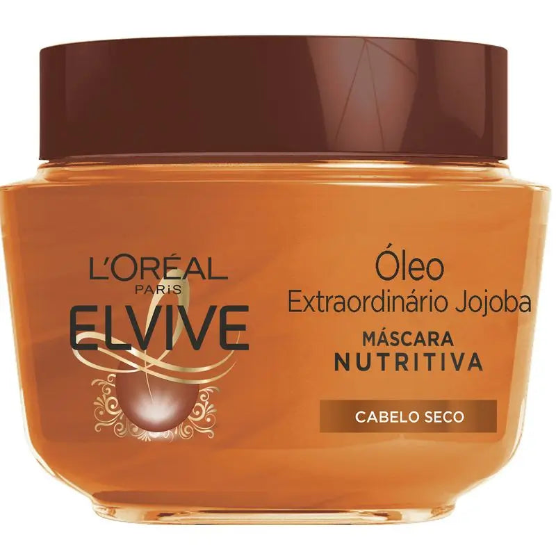 L'Oréal Paris Elvive Aceite Extraordinario Macarilla Nutritiva De Aceite De Jojoba Para Pelo Seco 310 Ml