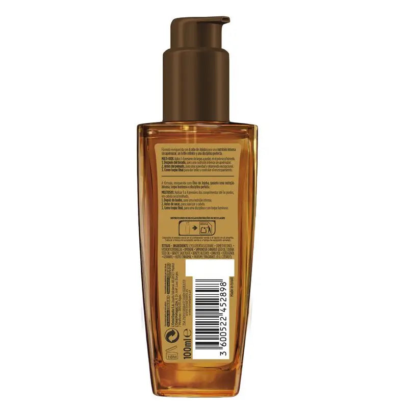 L'Oréal Paris Elvive Aceite Extraordinario Nutrición Intensa, Tratamiento Uso Universal Para Pelo Seco 100Ml