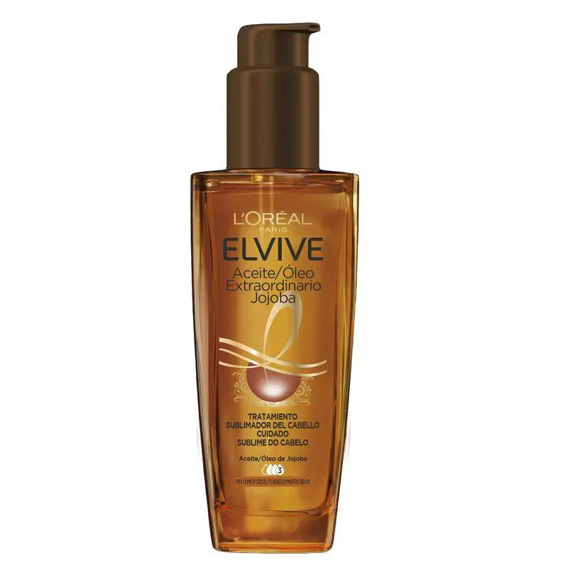 L'Oréal Paris Elvive Aceite Extraordinario Nutrición Intensa, Tratamiento Uso Universal Para Pelo Seco 100Ml