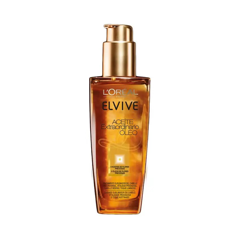 L'Oréal Paris Elvive Aceite Extraordinario, Tratamiento Uso Universal 100Ml