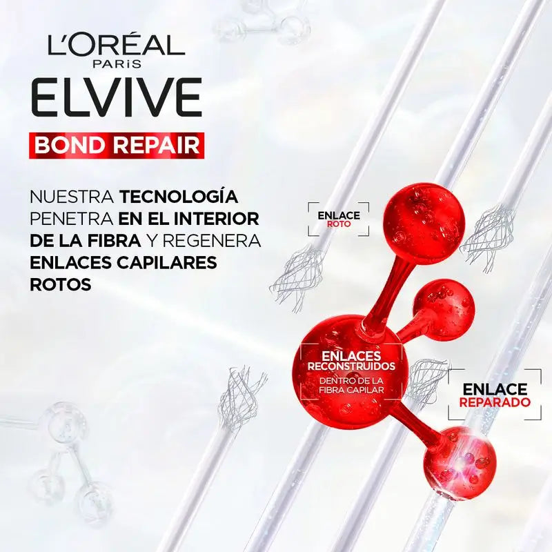 L'Oréal Paris Elvive Bond Repair Acondicionador: Reconstructor, Reconstrucción Profunda, -98% Rotura