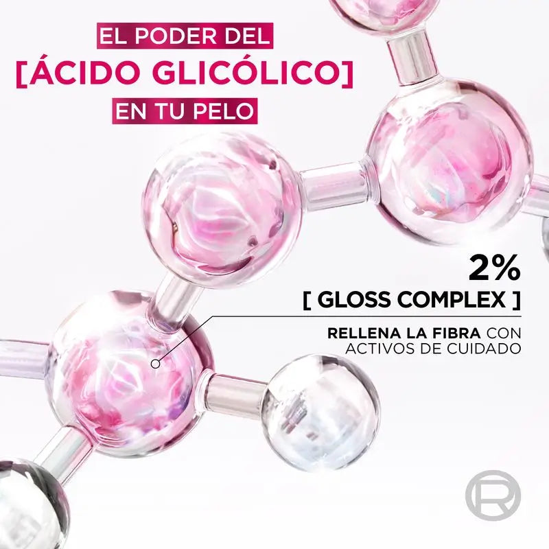 L'Oréal Paris Elvive Champú Glycolic Gloss Con Ácido Glicólico Cabello Suave Y Brillante