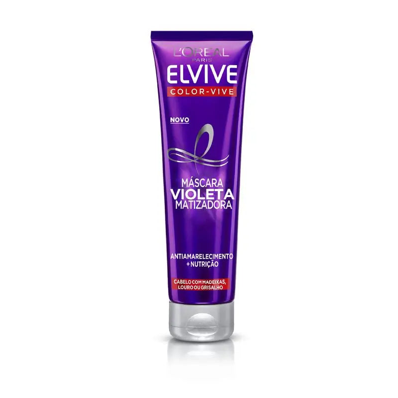 L’Oréal Paris Elvive Color Vive Acondicionador Violeta Matizador Para El Pelo Con Mechas, Rubio O Gris 150Ml