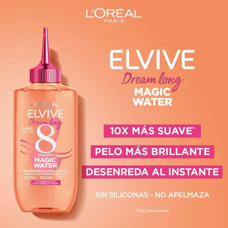 L'Oréal Paris Elvive Dream Long Magic Water: Tratamiento Capilar 8S, Tecnología Lamelar, 200Ml