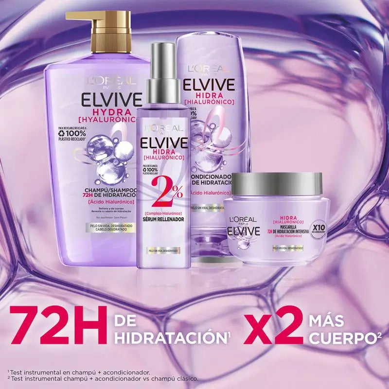 L'Oréal Paris Elvive Hidra Hialurónico Acondicionador 72H De Hidratación 300Ml