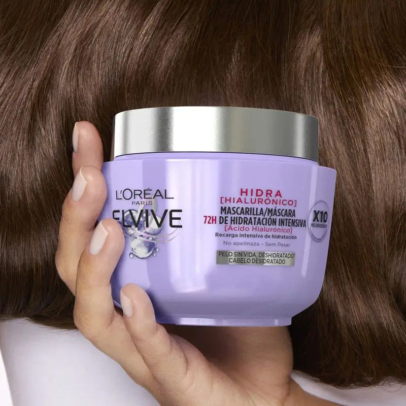 L'Oréal Paris Elvive Hidra Hialurónico Mascarilla 72H De Hidratación Intensiva 310 Ml