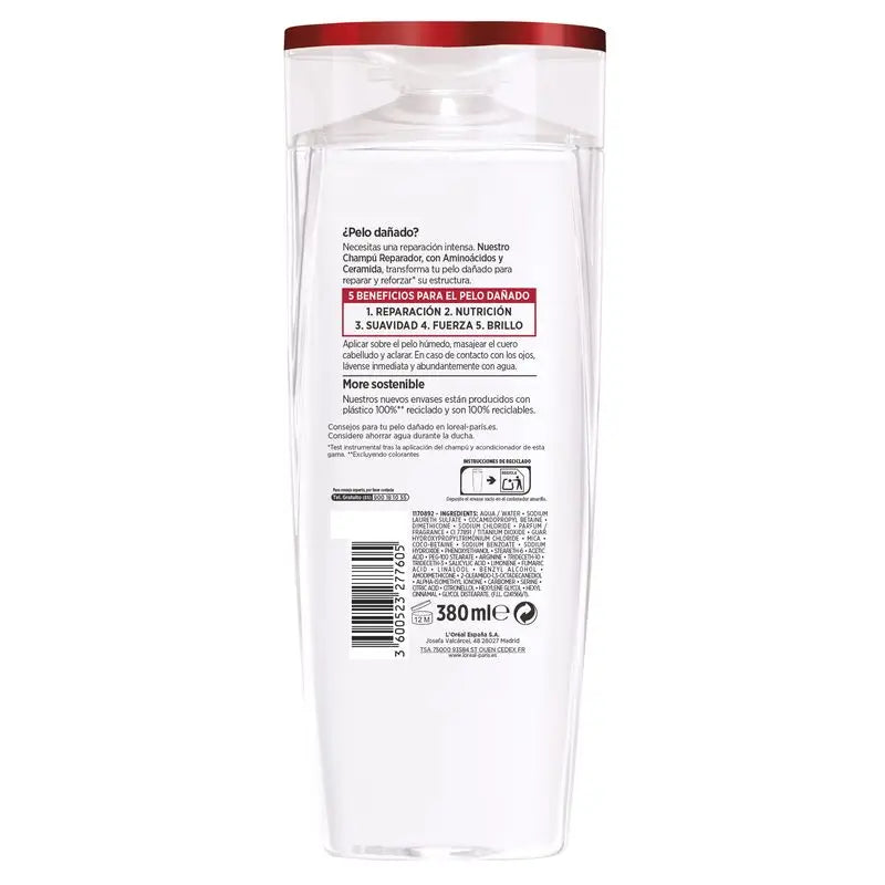 L’Oréal Paris Elvive Total Repair 5 Champú Reparador Para El Pelo Dañado 380 Ml