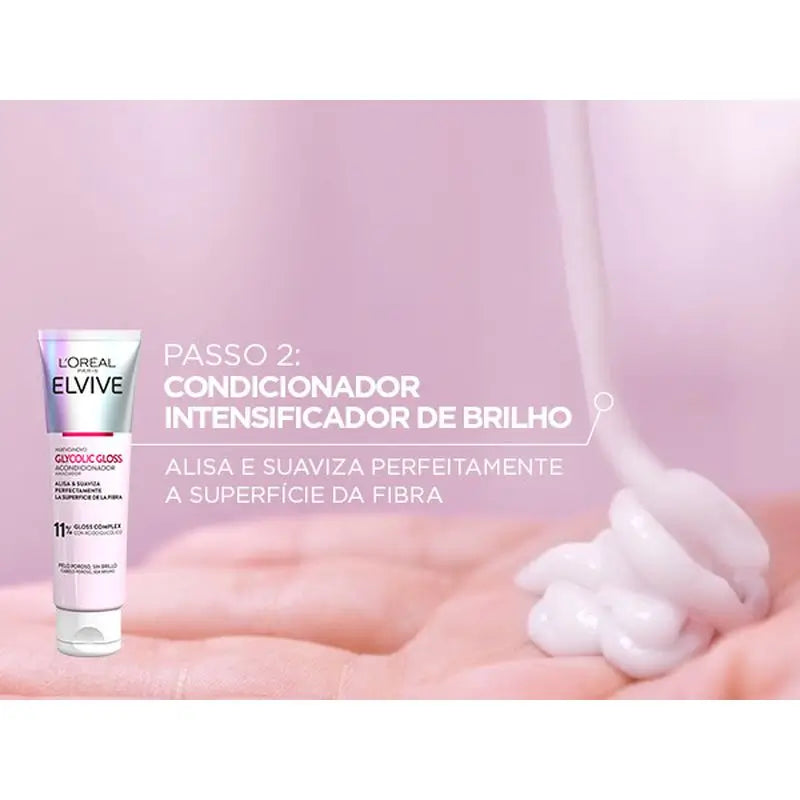 L'Oréal Paris Elvive Tratamiento 5 Min. Glycolic Gloss Con Ácido Glicólico Cabello Suave Y Brillante