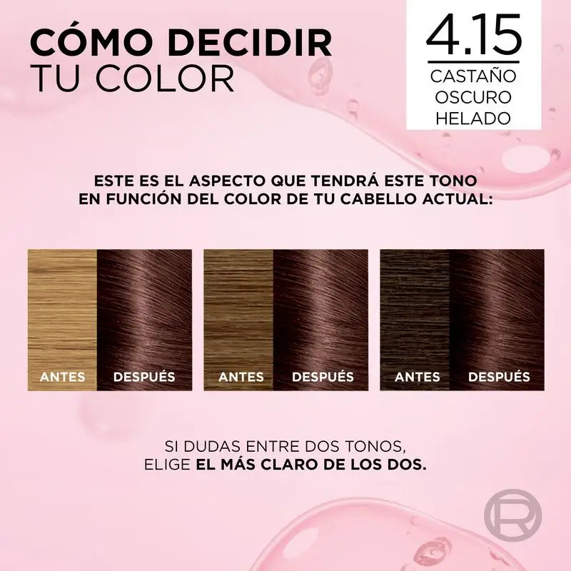 L'Oréal Paris Excellence Creme Tinte Permanente - Tono 4.15 Castaño Oscuro Helado