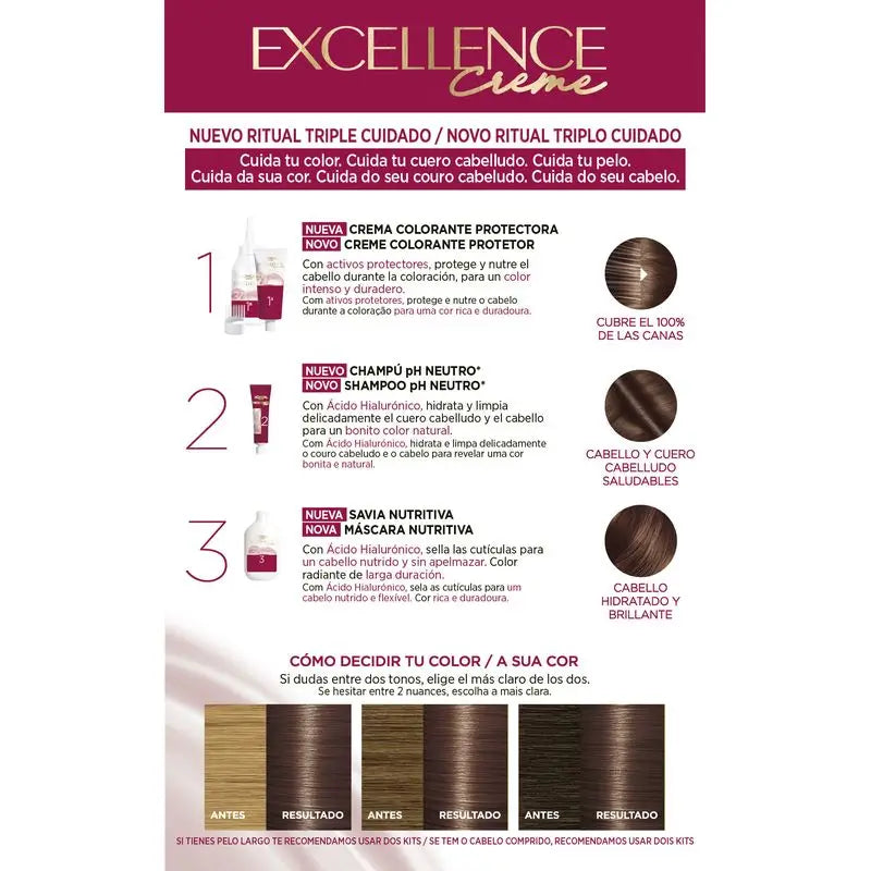 L'Oréal Paris Excellence Creme Tinte Permanente - Tono 5.02 Castaño Claro Helado