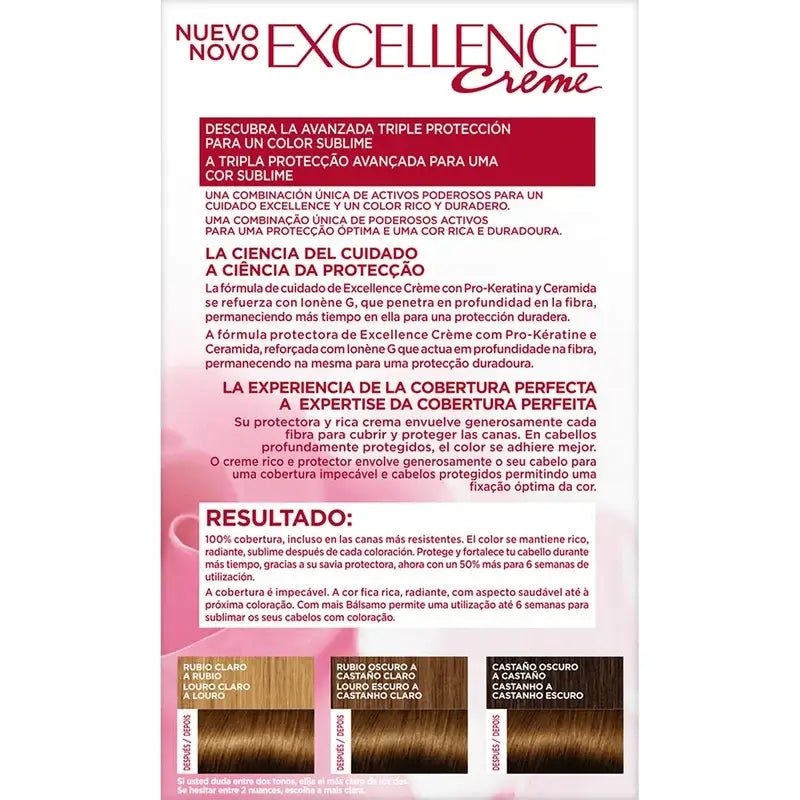 L'Oréal Paris Excellence Creme Tinte Permanente - Tono 5.3 Chocolate Praliné