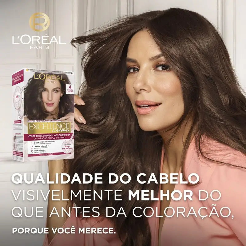 L'Oréal Paris Excellence Creme Tinte Permanente - Tono 6.46 Rubio Oscuro Cobrizo Caoba