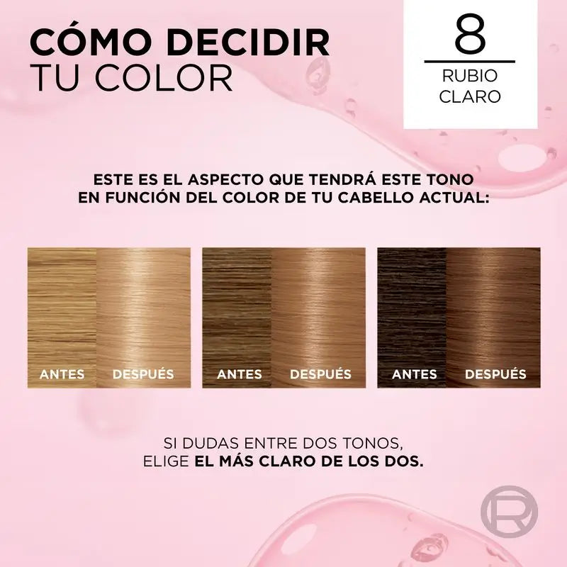 L'Oréal Paris Excellence Creme Tinte Permanente - Tono 8 Rubio Claro