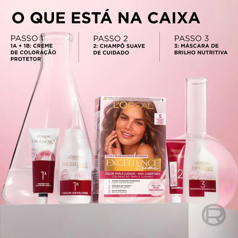 L'Oréal Paris Excellence Creme Tinte Permanente - Tono 8 Rubio Claro